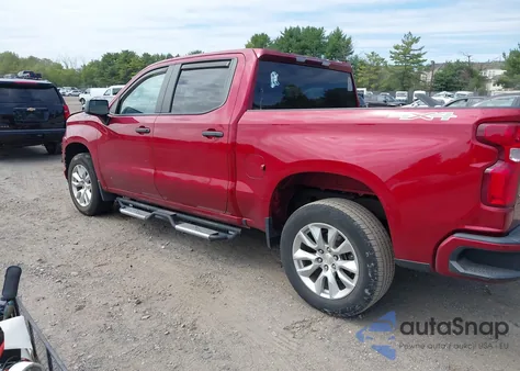 2021 Chevrolet Silverado 1500 4Wd Short Bed Custom из США, поврежденный, VIN 3GCPYBEKXMG204495